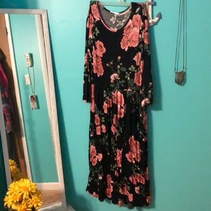 Floral midi dress